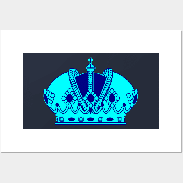 Imperial Crown (Water Blue) Wall Art by PabloDeChenez